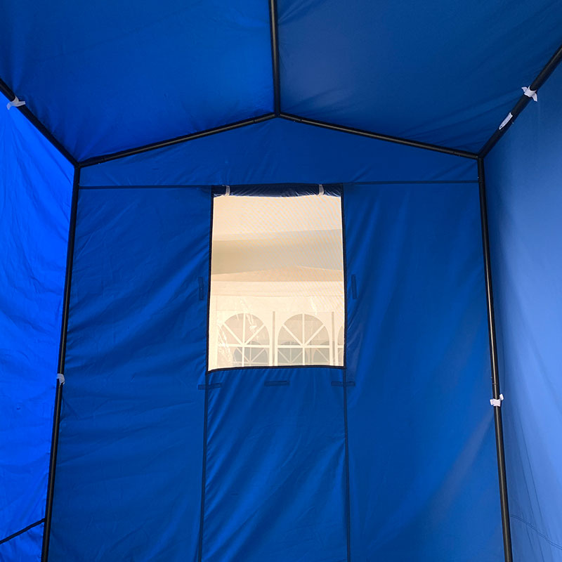 Skládací stan pro struktura série 50 mm hliník + 4 dvojité strany PVC 520g/m² plachta pro profesionální potřeby nebo denní použití modré