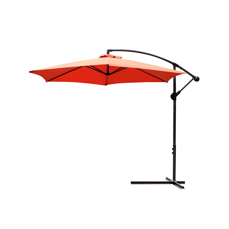 Visící deštník patio sluneční sluneční stín Offset Outdoor Market w/ Cross Base