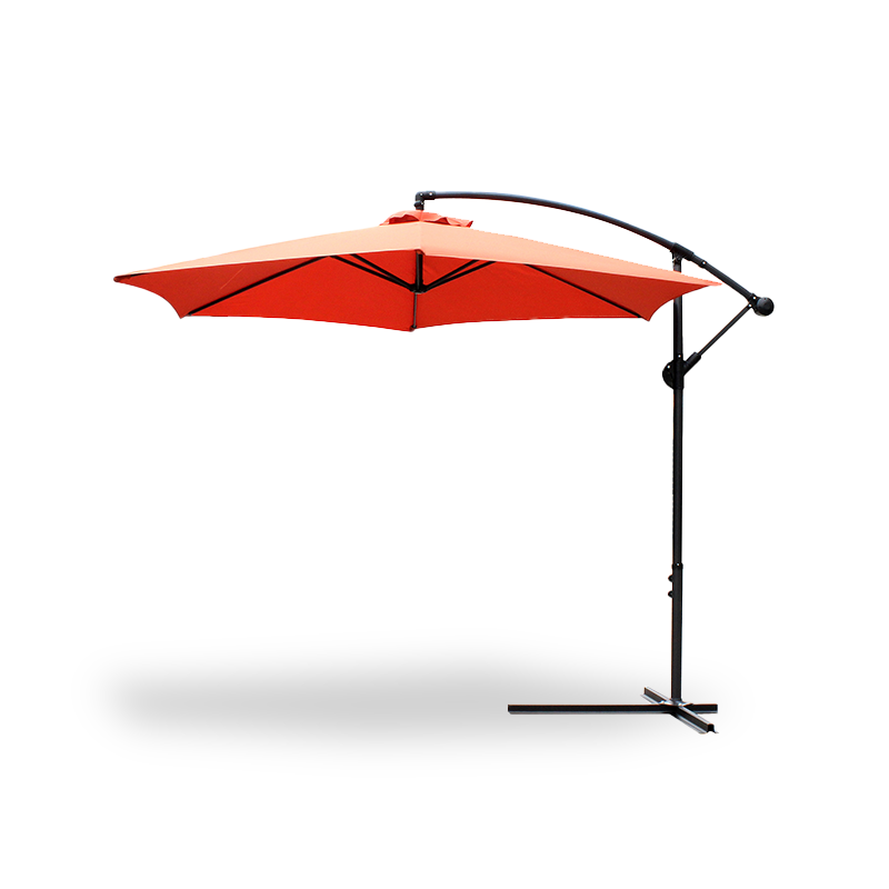 Visící deštník patio sluneční sluneční stín Offset Outdoor Market w/ Cross Base